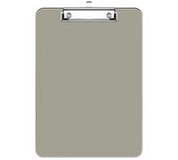 Hnogri Porte-bloc en plastique rose format lettre standard A4 pour infirmières, étudiants, bureau et femmes, avec porte-stylo et clip discret, taille 31,8 x 23 cm,noir