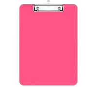 Hnogri Porte-bloc en plastique rouge format lettre standard A4 pour infirmières, étudiants, bureau et femmes, avec porte-stylo et clip discret, taille 31,8 x 23 cm,rouge