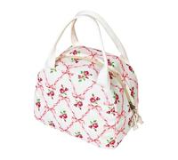 Hnonoxy Isotherme Repas Femme,Sacs Lunch En éTanche,Velours Côtelé Sac Lunch,Rose Sac DéJeuner Pliable,Sac Isotherme RéutilisablePour École,Travail,Pique-nique（17 * 20 * 24cm）
