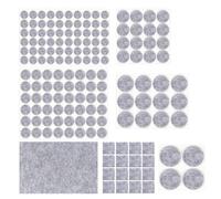 HNR Patins en Feutre, 157 Pièces Auto-Adhésifs Patins pour Meubles, 3mm Épaisseur, Patin Chaise pour la Maison sur la Protection du Sol (Gris)