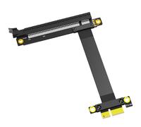 HNsdsvcd 25 cm PCIE Gen3.0 1X à 16X Câble PCIExpress PCIE X16 Extender Coudé à Angle Droit
