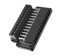 HNsdsvcd Adaptateur d'alimentation 24 broches pour femmes à 24 broches 90 degrés coudé à 24 broches pour sauteur d'alimentation Connecteur d'outils de pont pour bureau