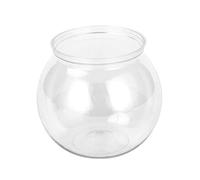 HNsdsvcd Aquarium rond incassable en plastique transparent pour petits poissons 4 tailles vases pour décoration de bonbons, bols en plastique transparent rond