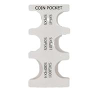 HNsdsvcd Boîte de rangement transparente multifonction pour pièces de monnaie avec compartiments réglables, accessoire portable pour l'organisation de la maison, claire