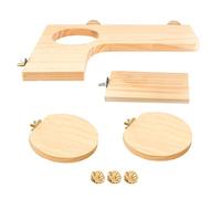 HNsdsvcd Chinchillas Cage Plate-forme Jouet Hamster Plateforme en Bois et Escalier Jouet Hamster Plate-forme pour Cage