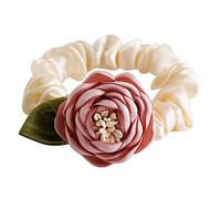 HNsdsvcd Chouchous à cheveux en forme de fleur pour femme - Anneaux à cheveux élastiques élégants en forme de donut - Pour queue de cheval - Outil de coiffure