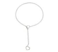 HNsdsvcd Collier avec pendentif en forme de cœur punk 2024 simple et long glands en métal tendance pour un usage quotidien