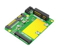 HNsdsvcd Deux disques durs MSATA jusqu'à deux adaptateurs SATA 3.0 avec cadre en aluminium pour convertir MSATA SATA3.0 HDDS en DualSSD