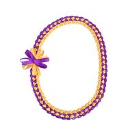 HNsdsvcd Guirlande de ruban coloré fabriquée à la main avec nœud tissé en tissu lisse pour décoration de robe d'honneur