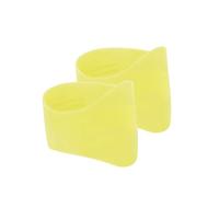 HNsdsvcd Lot de 2 couvre-lacets élastiques en silicone pour chaussures de football, jaune