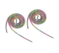 HNsdsvcd Lot de 2 lacets ronds brillants en strass 140 cm, Cinq couleurs.