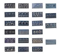 HNsdsvcd Lot de 22 moules en silicone pour nail art - Convient pour les motifs en résine, feuilles, fleurs et animaux