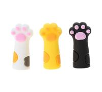 HNsdsvcd Lot de 3 capuchons de crayon en silicone anti-mastication pour enfants - Pour fête d'anniversaire d'enfant - En silicone - À mâcher