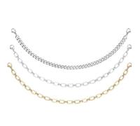 HNsdsvcd Lot de 3 chaînes de chapeaux inspirées de turquoises - Accessoire de mode avec perles élégantes pour événements sociaux