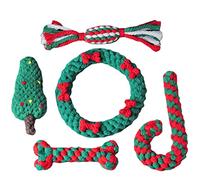HNsdsvcd Lot de 5 jouets en peluche indestructible pour chien - Cadeau à mâcher pour animaux de compagnie - Interactif intéressant