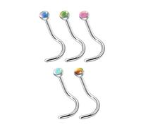 HNsdsvcd Lot de piercings de nez en alliage - Texture en alliage - Convient pour un port confortable