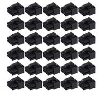 HNsdsvcd Push In 8 broches (6 + 2 broches) Connecteur de fil Noir Couleur Plastique Shell Cadre pour carte graphique Câble Conducteur 30 pièces