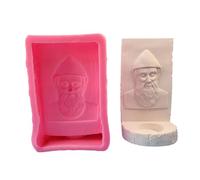 HNsdsvcd Support en silicone pour bougeoirs muraux Jésus Moules à moulages Moules religieux Décorations d'intérieur