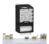 Hnsphui Support de sac poubelle, solution de rangement de grande capacité, distributeur de rouleaux de sacs poubelle | pour cuisine, salle de bain, linge, garage, maison, camping, porte de camping-car