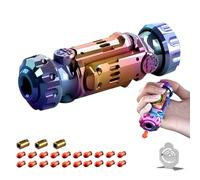 HNSYPX Alliage Pistolets à Balles Souples Balle Molle +20, Lanceur Anti Stress Jouet EDC Mini Portable, Jouets Anti-Stress Multifonctionnel pour Soulager L'AnxiéTé Et Le Stress