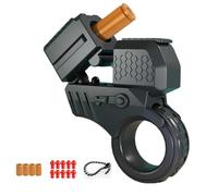 HNSYPX Plastique Jouet Anti Stress Pistolets à Balles Souples +10 Balles Souples avec ChaîNe, Anti Stress Jouet Peut êTre Tiré Mini EDC A La Mode Portable, Jouet Anti-Stress CréAtif Et Amusant