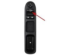 HNTFSM Bouton Lève vitre 6554.QA 6554QA 9654859677 pour Peugeot 207 207SW 207CC, Commutation Fenêtre Électrique Ascenseur Verre + Rétro Pliable, Commande Interrupteur Leve Vitre (Couleur : Noir)