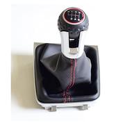 HNTFSM Pommeau de Levier de Vitesse pour VW Golf 7 A7 MK7 GTI GTD 2013-2018, Cuir et Plastique, 6 Vitesses, 6 Speed-Boot