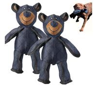 HNTKGME Jouet pour Chien en Forme d'ours Incassable, Jouet à MâCher Couineur pour Chiens, Triple Couture Et Nylon RéSistant à La Mastication, Jouets pour Chiens Lavables pour Gros MâCheurs (2pcs)