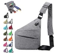 HNTKGME Sac Antivol Sac à BandoulièRe LéGer Et éTanche Avec Sangle RéGlable Femme Homme Montlibre Sac (01,Right)