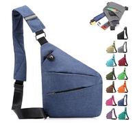HNTKGME Sac Antivol Sac à BandoulièRe LéGer Et éTanche Avec Sangle RéGlable Femme Homme Montlibre Sac (03,Right)