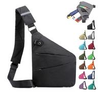HNTKGME Sac Antivol Sac à BandoulièRe LéGer Et éTanche Avec Sangle RéGlable Femme Homme Montlibre Sac (02,Right)