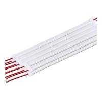 hntoolight Lot de 10 barres lumineuses rigides LED 5730 CC 12 V 5730 avec coque en aluminium et coque en polycarbonate transparent Blanc froid 50 cm
