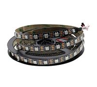 Hntoolight sk6812 ws2812b rgb 60 pcb Bande LED, noire, non étanche IP30, 5 V CC, 5 m