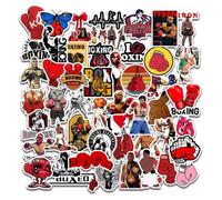 HNTR Autocollants de boxe - Lot d'autocollants en vinyle, amusants et créatifs pour scrapbooking, ordinateur portable, mur, étui, console et bouteille d'eau