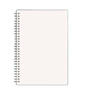 HNULGVI cahier à spirale Bloc-notes à grille épaisse, vierge et horizontale, 80 feuilles A5/B5/A4, carnet de croquis(B5,Blank)