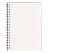 HNULGVI cahier à spirale Bloc-notes à grille épaisse, vierge et horizontale, 80 feuilles A5/B5/A4, carnet de croquis(A4,Grids)