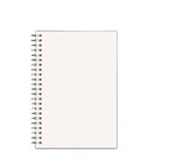 HNULGVI cahier à spirale Bloc-notes à grille épaisse, vierge et horizontale, 80 feuilles A5/B5/A4, carnet de croquis(A5,Blank)