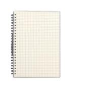 HNULGVI cahier à spirale Carnet de notes à spirale A5, A6, B5, ligné, à pois, papier quadrillé vierge, journal intime, carnet de croquis, fournitures scolaires, papeterie(Grid,A5)