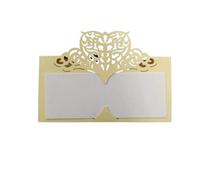 HNULGVI Carte Invitation Mariage Carte De Table Mariage En Papier Découpé Au Laser Forme Cœur, Nom, Place, Décoration Fête, Siège For Faveur, 10/50/100 Pièces Universel(Yellow,10pcs)