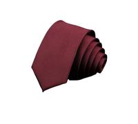 HNULGVI Cravatte Pour Hommes Cravate fine de 5 cm for homme, couleur unie, rayée, en polyester, étroite, bleu, rouge, noir, marron, for fête mariage, accessoire, cadeau pour les Entreprises(CC24-25)