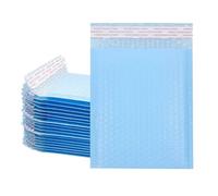 HNULGVI enveloppe Bulle Enveloppes à Bulles Auto-adhésives, Sacs rembourrés for Livres, Magazines, doublés(Sky blue-100pcs,13 * 15cm)