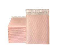 HNULGVI enveloppe Bulle Enveloppes à Bulles Auto-adhésives, Sacs rembourrés for Livres, Magazines, doublés(Light pink-100pcs,13 * 18cm)