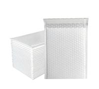 HNULGVI enveloppe Bulle Lot de 100 enveloppes à Bulles matelassées en polyéthylène for Emballage et Fournitures Professionnelles(White,13 * 15cm)