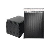 HNULGVI enveloppe Bulle Lot de 50 enveloppes à Bulles en Papier Kraft Auto-adhésives(Black,13 * 15cm)