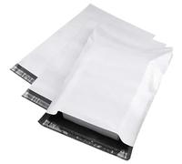 HNULGVI enveloppe Bulle Sacs de courrier Express Gris et Blanc Ploy, enveloppes Opaques de Stockage, Sceau d'expédition de courrier(25X31X4cm 50pcs)