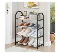 HNULGVI Etagere A Chaussures Étagère à Chaussures Simple et créative for la Maison, idéale for Le Salon ou Le dortoir, Rangement Multifonction for Chaussures, Gain de Place(Black)