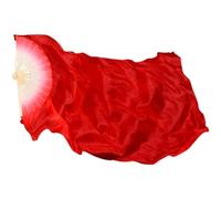 HNULGVI éVentail De Soie Danse Voile de Danse du Ventre 100% Paires d'éventails en Soie (1L + 1R), Accessoire Costume léger et Fluide for Studio Musique, éloge l'église pour la Fête(Blue,150cmX90cm)