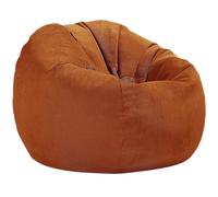 HNULGVI Housse Pouf Housse de Pouf en Velours côtelé sans Rembourrage, for Salon, Coin Jeu, Film(Brown,D90cm-3ft-cover)