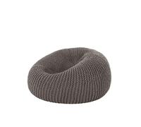 HNULGVI Housse Pouf Housse de Pouf Souple en Imitation Tricot 【Garniture Non Incluse ! À Acheter séparément !】(Dark Grey,D70cm-empty Cover)