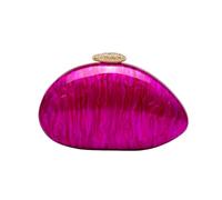 HNULGVI Sac En Coquillage Sacs de soirée à bandoulière, forme spéciale, sacs main mariage, pochettes tendance, sac, coque, portefeuilles élégants for femmes pour la Fête(C-97 pink)